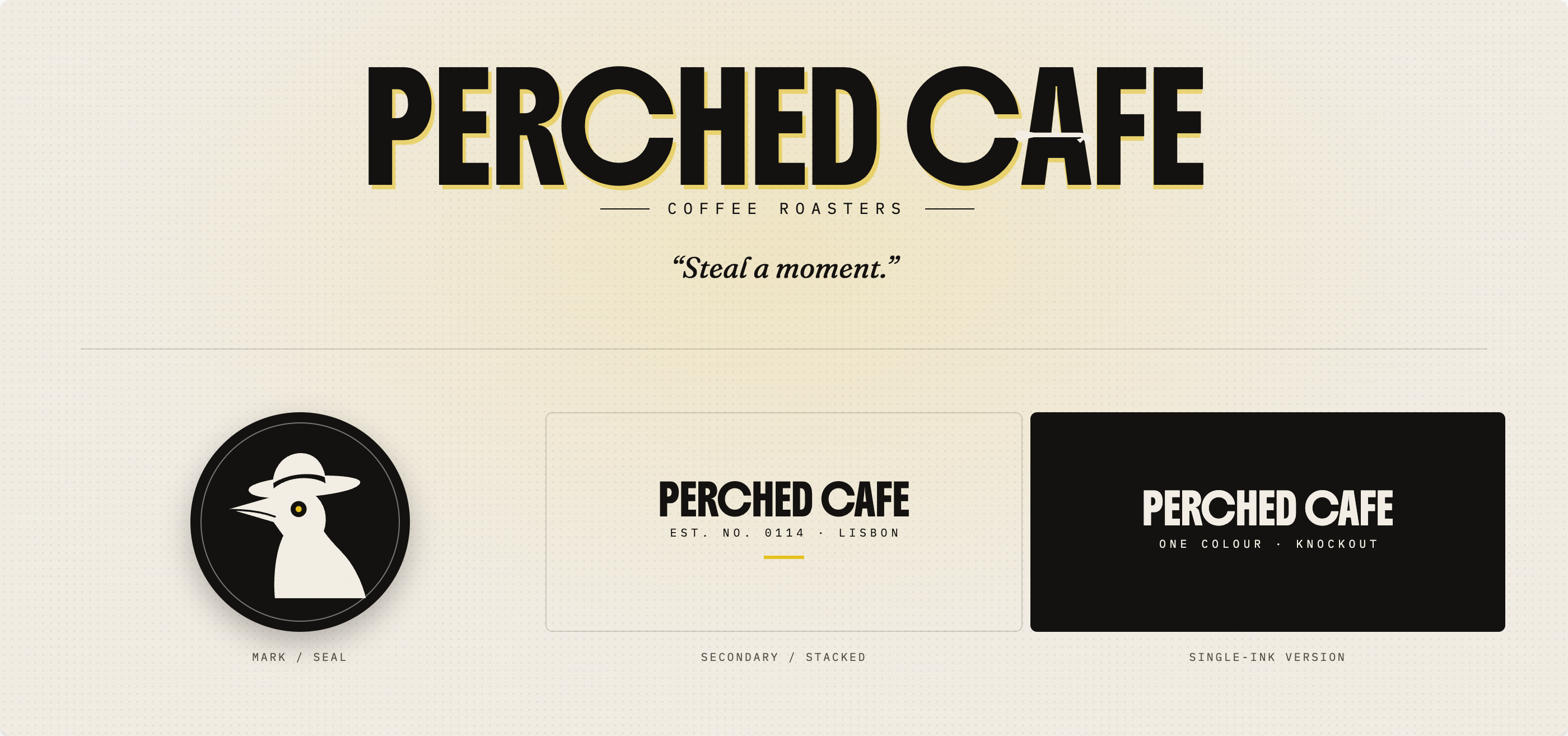 Perched Cafe identity — 1