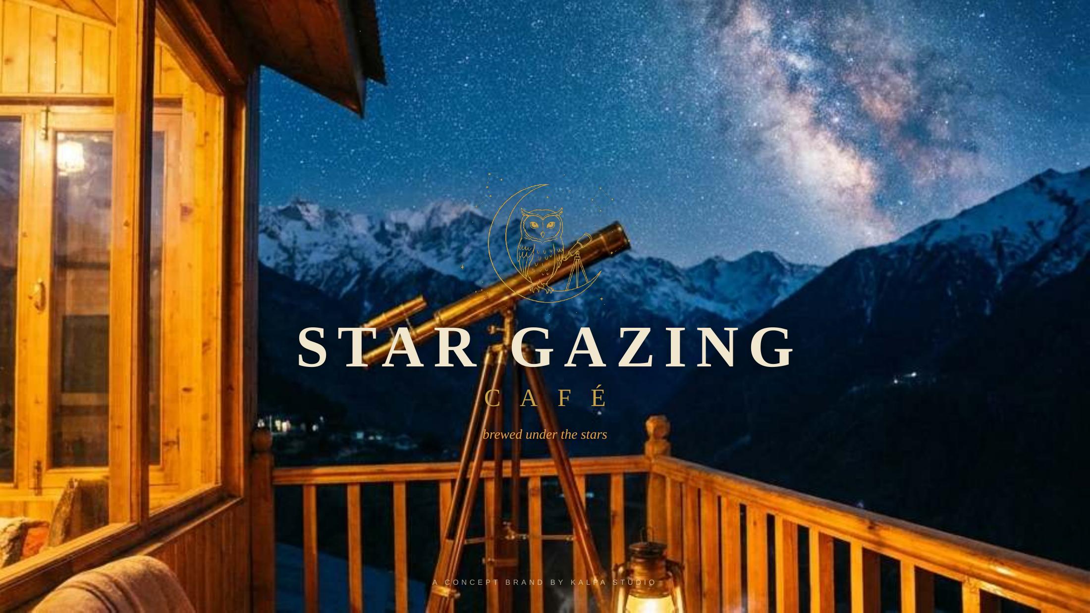 StarGazing Café identity — 1