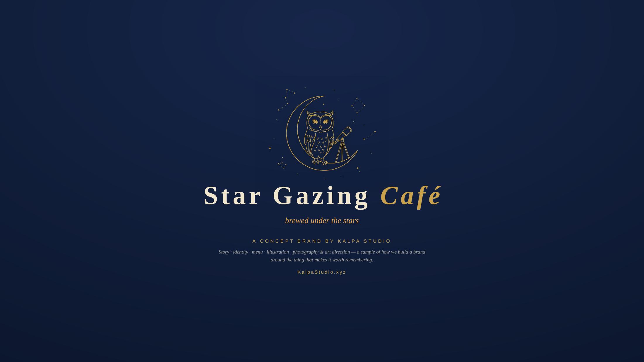 StarGazing Café identity — 8