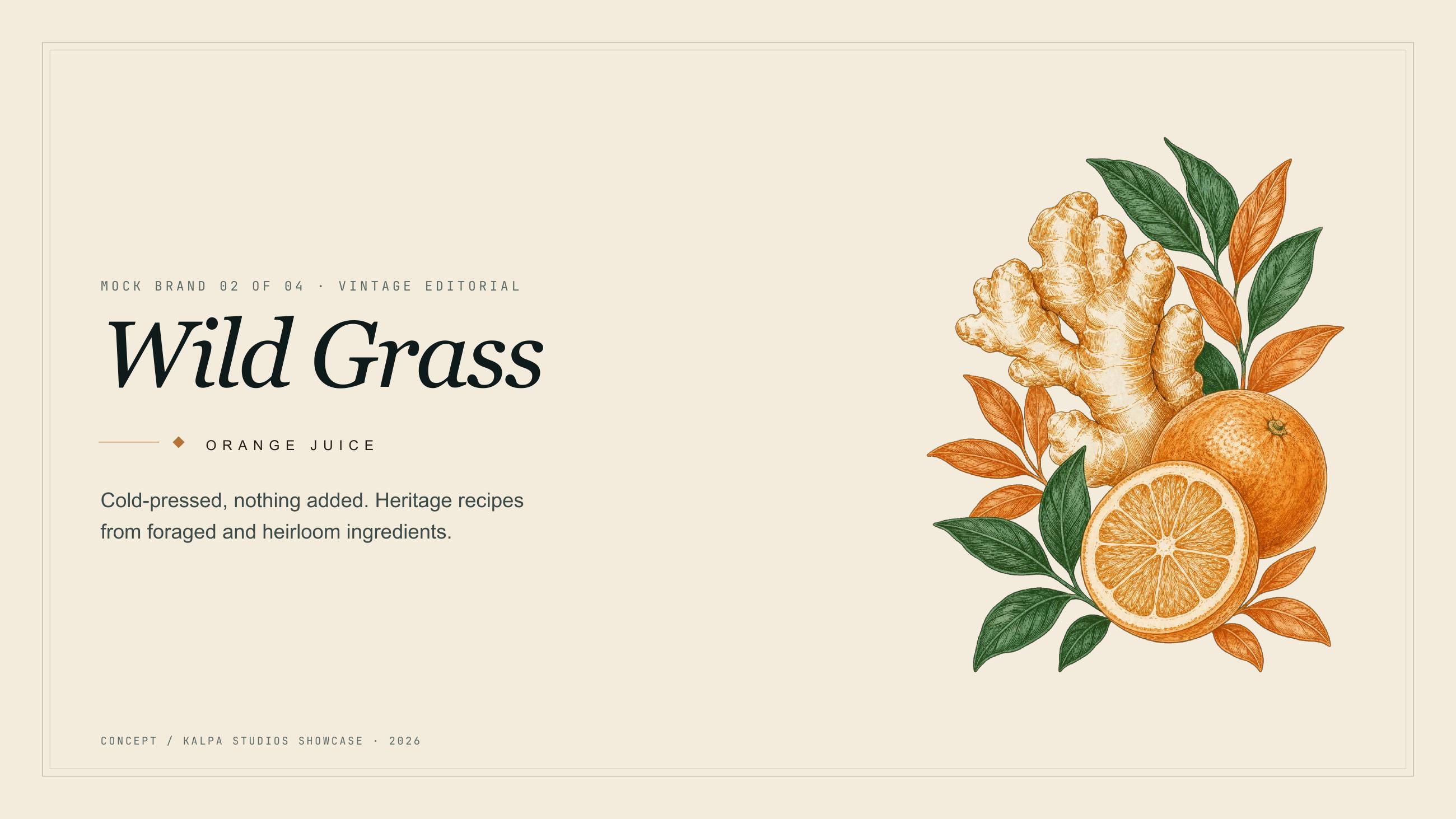 Wild Grass identity — 1