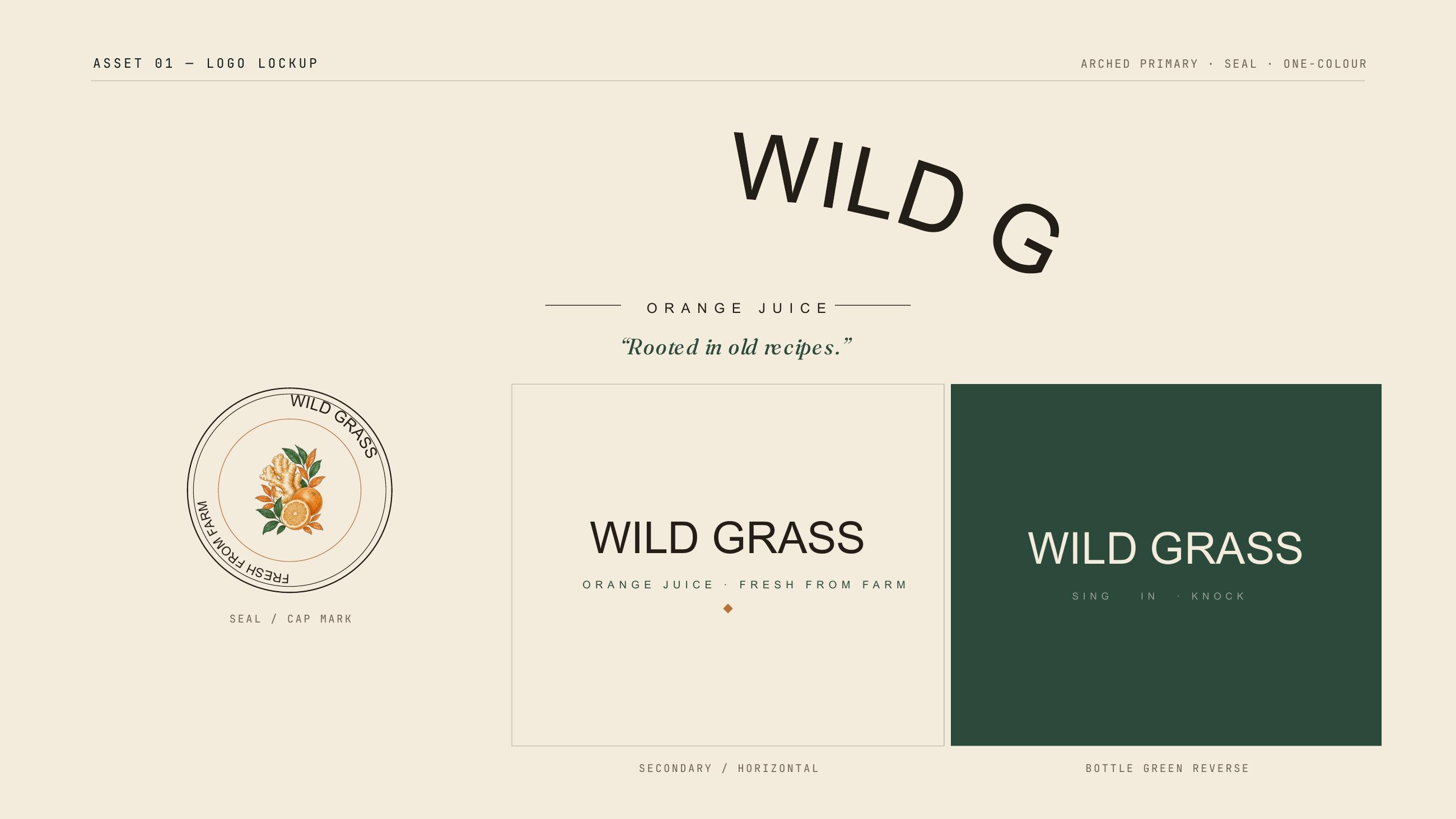 Wild Grass identity — 2